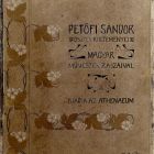 Photograph - Title page plan for the book "Petőfi Sándor összes költeményei" (All the poems of Sándor Petőfi)