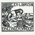 Ex-libris (bookplate) - Sándor Einczinger