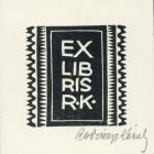 Ex-libris (bookplate) - RK (Károly Radványi) - ipse