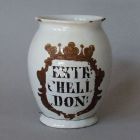 Drug jar - With the inscription "EXTR / CHELI / DON:"