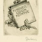 Ex-libris (bookplate) - The book of Ödön Karner