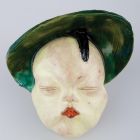 Wall plaque - Chinese with green hat