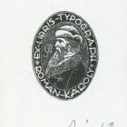 Ex-libris (bookplate) - Typograph Károly Román (ipse)