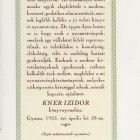 Occasional graphics - Advertisement card: Izidor Kner, book printer