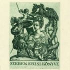 Ex-libris (bookplate) - Erzsi Szeben