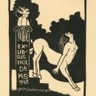 Ex-libris (bookplate) - Erot( icis) Dr. K S (Sándor Kerekes)