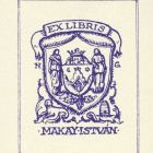 Ex-libris (bookplate) - István Makay