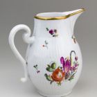 Milk jug - decorated with flowers