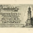 Occasional graphics - Announcement of wedding: Emmi Kastner and Gyula Molnár