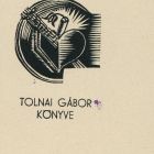 Ex-libris (bookplate) - Book of Gábor Tolnai