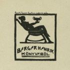 Ex-libris (bookplate) - From the books of Henrik Berger