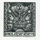 Ex-libris (bookplate) - Book of József Boros