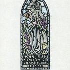 Ex-libris (bookplate) - Mrs. Hanna Zerkowitz wife of Dr. Rácz