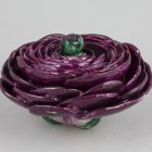 Spice bowl with lid - Rose shaped