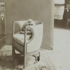 Exhibition photograph - chair (designed by Artúr Barta) for the ladies' salon at the Christmas Exhibition of The Association of Applied Arts 1903