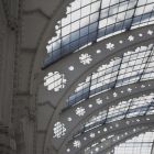 Architectural photograph - steel strucrure of the exhibition hall, Museum of Applied Arts