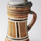 Tankard with pewter lid