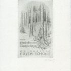 Ex-libris (bookplate) - Ex -musicis Edith Scholly
