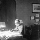 Photograph - Jenő Radisics (1856-1917), director of the Museum of Applied Arts at his writing desk in his office