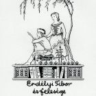 Ex-libris (bookplate) - Book of Tibor Erdélyi and his wife