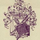 Ex-libris (bookplate) - From the library of Dr. Arthur Káldor