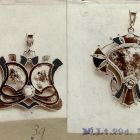 Photograph - enamelled pendants designed by Pál Horti