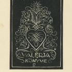 Ex-libris (bookplate) - Book of Valéria