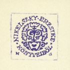 Ex-libris (bookplate) - From the books of Erzsike Nikelszky