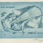 Ex-libris (bookplate) - Ex musicis Mariae Gallé