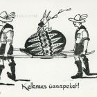 Képeslap - Easter greeting: Happy holidays! Mátyás Korvin Scout troop