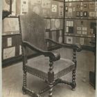 Photograph - Armchair with embossed, engraved leather, Swedish group, Konstindustriutstallningen Exhibition at Stockholm, Sweden 1909