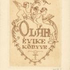 Ex-libris (bookplate) - Évike Oláh's book