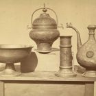 Photograph - persian vessels damascened in gold at the Exhibition of Applied Arts 1876