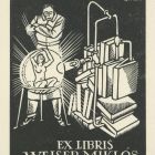 Ex-libris (bookplate) - Miklós Weiser