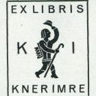 Ex-libris (bookplate) - KI (Imre Kner)