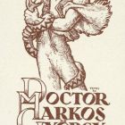 Ex-libris (bookplate) - Book of Doctor György Markos