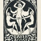 Ex-libris (bookplate) - Ágost Bayer