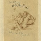 Ex-libris (bookplate) - Leon Maillard ("La Vie est dans la Femme et dans le Livre")