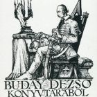 Ex-libris (bookplate) - From the library of Dezső Buday