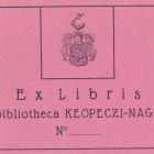 Ex-libris (bookplate) - Bibliotheca Keöpeczi-Nagy