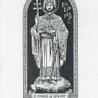 Ex-libris (bookplate) - Rev. Leopold Mészáros O. F. M.