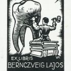 Ex-libris (bookplate) - Lajos Bernczveig (Bernzweig)