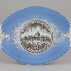 Dish - With a view of the Industry Hall of the 1885 National General Exhibition