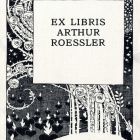 Ex-libris (bookplate) - Arthur Roessler