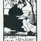 Ex-libris (bookplate) - Egon Erős