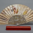 Fan with case - with the arms of Archduke Rudolf of Habsburg and Princess Stephanie