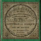 Playing card - "Lotterie en Masque" (Lottery in Mask)