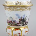Ornamental vessel with lid