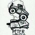 Ex-libris (bookplate) - Book of Péter (Péter Haranghy)