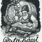 Ex-libris (bookplate) - Book of uncle Pista